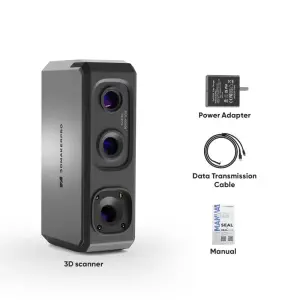 Seal lite 3DMakerpro Handheld 3D Scanner for 3D Printing, 0.02mm High Detailed Precision, 10FPS Scanning Lightning-Fast Speed with Anti-Shake Lenses