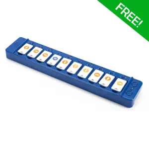 TTS Blue-Bot Class Pack Programmable Robots with FREE Tactile Code Reader - STEM Learning Coding Robotics for Kids Age 3+
