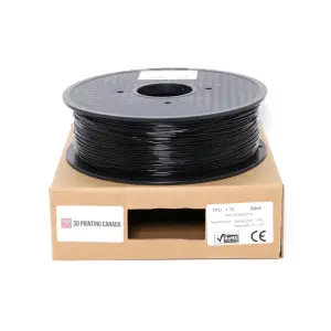Black Standard TPU Filament 1.75mm 1kg