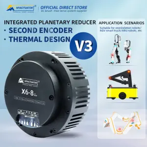 MYACTUATOR RMD X6 V3, CAN Bus, Reduction Ratio 1:8, w/ New Driver MC X 300O