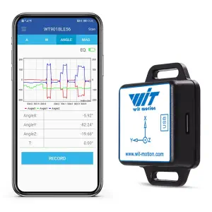Bluetooth BWT901CL 200Hz MPU9250 AHRS 9-Axis Gyroscope, 0.05 XY Accuracy, Magnetometer & Kalman Filter