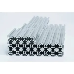 1010 Aluminum Profiles, 10x10mm, 750mm, 4 Pieces, Silver