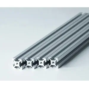 1212 Aluminum Profiles, 12x12mm, 750mm, 4 Pieces, Silver