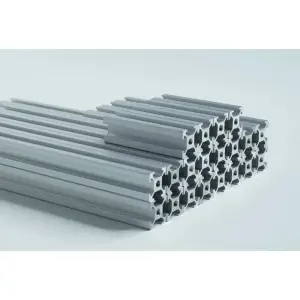 1515 Aluminum Profiles, 15x15mm, 500mm, 4 Pieces, Silver