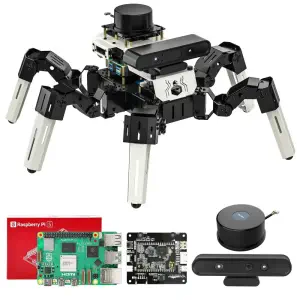 18DOF Muto RS Hexapod ROS2 Robot for Raspberry Pi 5 and NVIDIA Jetson NANO(Pi Version with Raspberry Pi 5 8GB board)