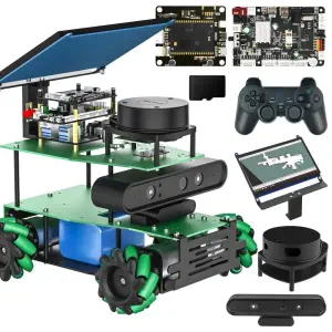 Robot ROS2 ROSMASTER X3 con Rueda Mecanum Soporte SLAM Mapeo/Navegación/Proyecto de Coche en Python Investigación No incluido Placa RPi 5 (Kit Superior) de Yahboom