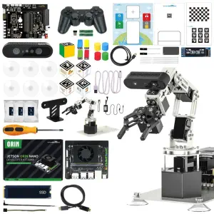 Brazo Robótico de Visión en 3D de Profundidad DOFBOT Pro Versión Estándar con Jetson Orin NANO 4GB SUB Board de Yahboom