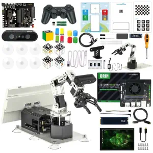 Brazo Robótico de Visión 3D de Profundidad DOFBOT Pro Versión Ultimate con Jetson Orin NX 8GB Board de Yahboom