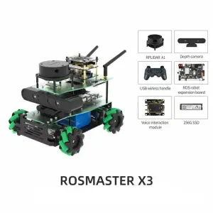 Robot ROS2 ROSMASTER X3 c/Rueda Mecanum -Avanzado s/Orin SUPER Board