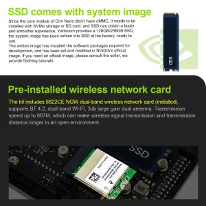 Jetson Orin Nano  SUPER Development Board 4GB RAM Based on NVIDIA Core Module for AI Deep Learning-Basic Kit
