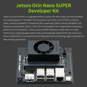 Jetson Orin Nano  SUPER Development Board 4GB RAM Based on NVIDIA Core Module for AI Deep Learning-Camera Advanced Kit
