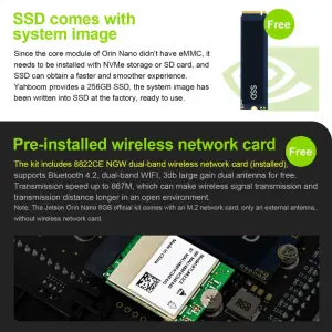 Jetson Orin Nano  SUPER Development Board 4GB RAM based on NVIDIA Core Module for AI Deep Learning--Mini PC Kit