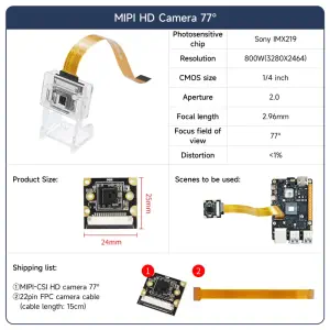 RDK  MIPI HD Camera Module-77° FOV