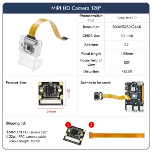 RDK MIPI HD Camera Module-120° FOV