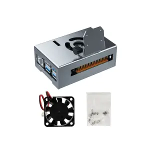 RDK X5 aluminum alloy case with cooling fan-Case + bracket