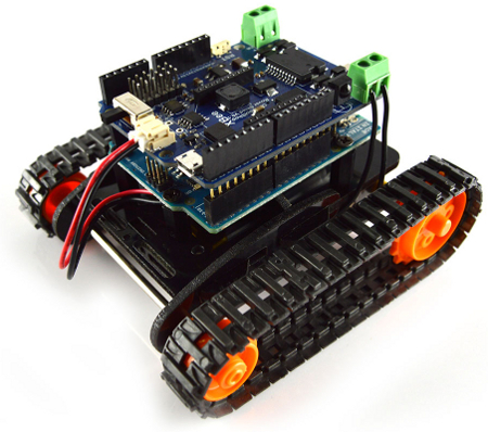 Mini DFRobotShop Rover Kit (Arduino Uno)- Click to Enlarge