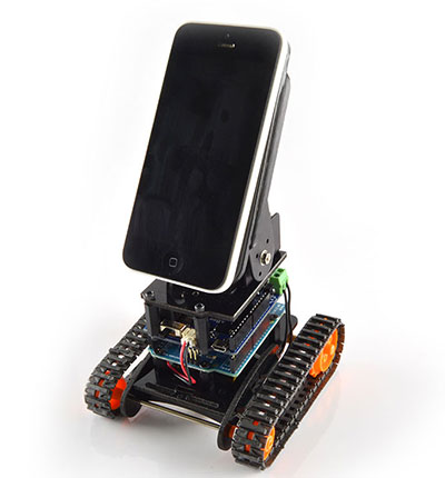 Mini DFRobotShop Rover Mobiele ontwikkelingskit voor smartphones