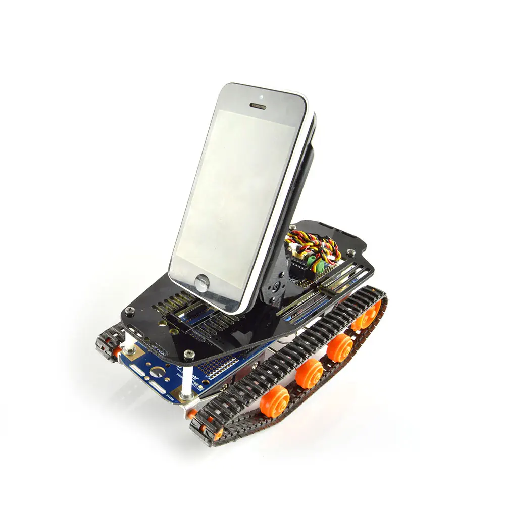 DFRobotShop Rover V2 - Robot Rastreado Compatible con Arduino (Kit para Teléfonos Inteligentes)