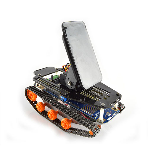 DFRobotShop Rover V2 - Robot à Chenilles Compatible Arduino (Kit pour Téléphone Intelligent)