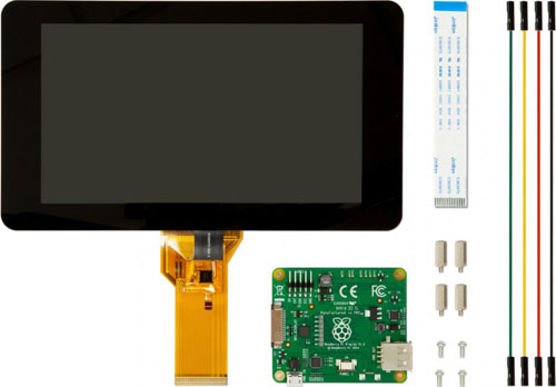 Raspberry Pi 2 Starter Kit mit 7'' LCD - Zum Vergrößern klicken