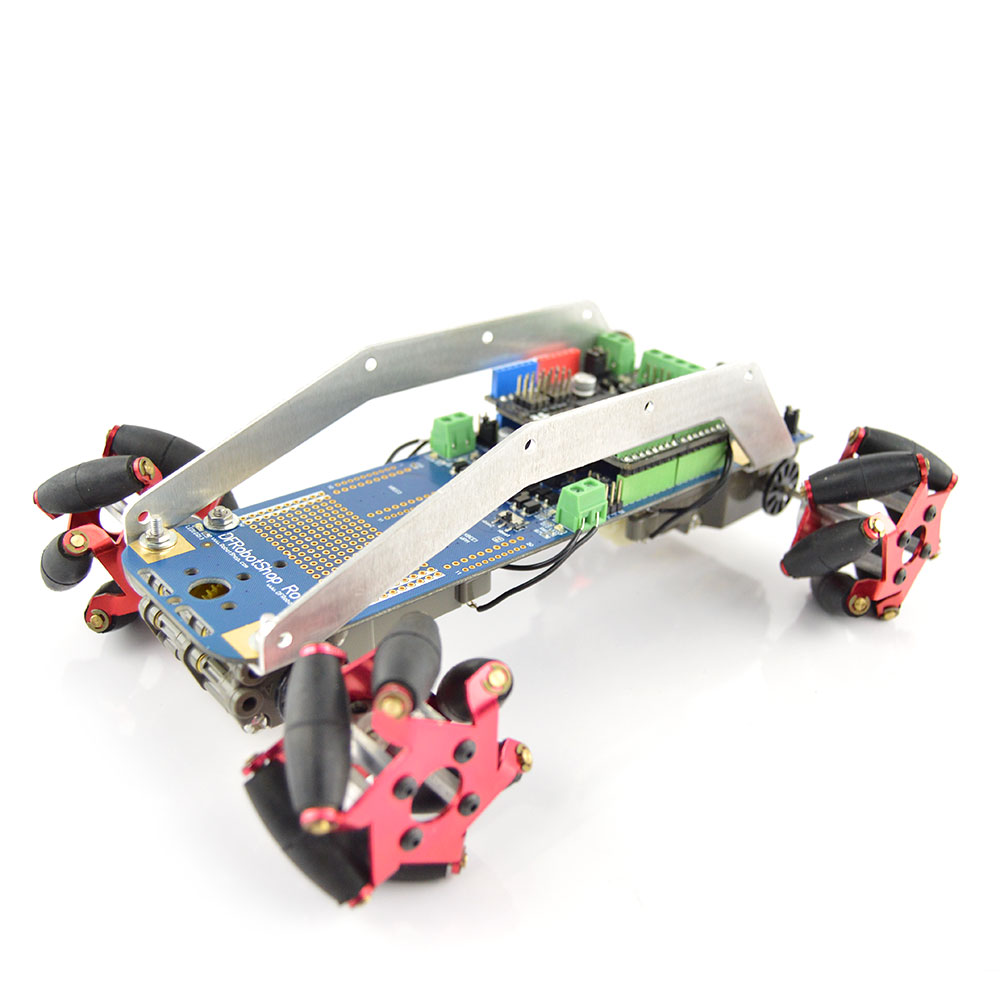 DFRobotShop Mecanum Rover 2.0 - Arduino-kompatibler Roboter (Basis-Kit) - Zum Vergrößern klicken