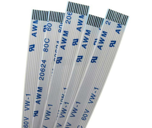 Riverdi FFC Kabel, 0.5mm Raster, 20 Stifte (15cm) - Zum Vergrößern klicken
