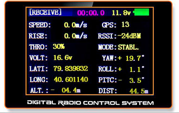 RadioLink AT9S PRO 2.4GHz 12CH Sender mit R9DS 10CH Empfänger - Zum Vergrößern klicken