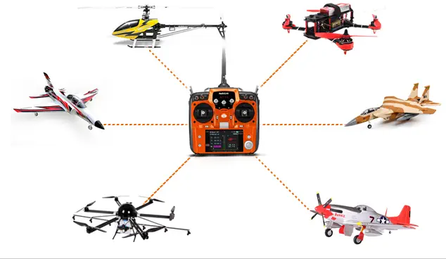 Radiolink AT10II 2.4G 12CH Transmitter w/ R12DS Receiver- Click to Enlarge