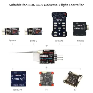 RadioLink R6DSM 10ch ppm & S-BUS Receiver