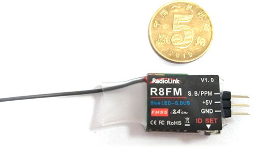 RadioLink R8FM 2.4G 8 channels Receiver S-BUS and PPM for T8FB- Click to Enlarge