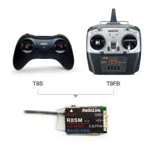 RadioLink R8SM Super Mini 8ch Receiver for T8FB/T8S Transmitter