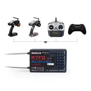 RadioLink Récepteur R7FG 7ch