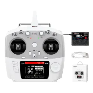 RadioLink T12D 12CH 2.4GHz Transmitter w/ R12F Receiver Long Range 800m Low Latency