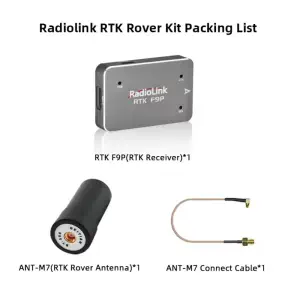 Radiolink RTK F9P récepteur RTK centimétrique avec antenne Rover ANT-M7
