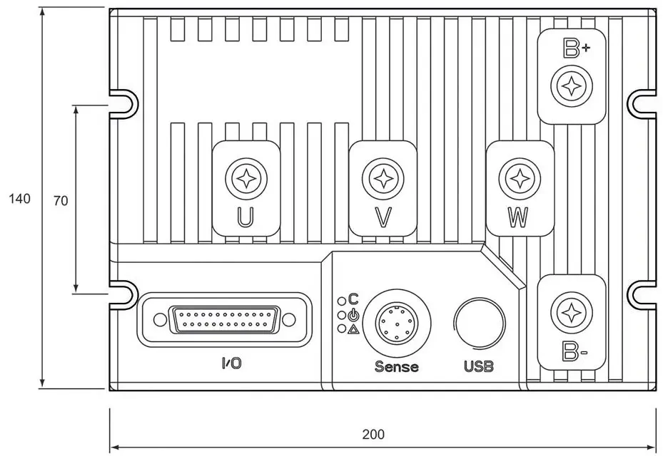 Controlador de Motor DC sin Escobillas 60 V 1x200 A RGBL1860