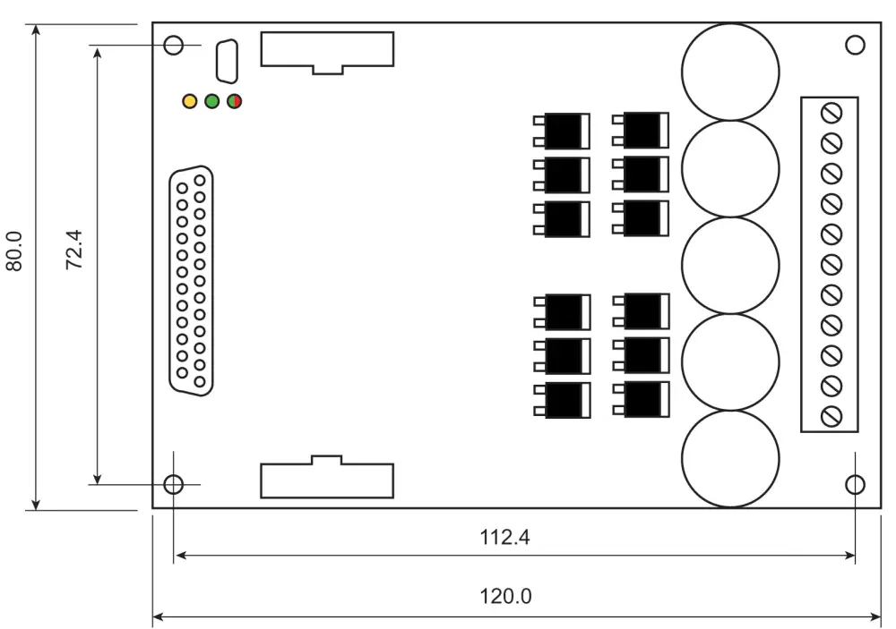 Contrôleur de Robot 3x15A, 60V - Roboteq SDC3260 - Cliquez pour agrandir