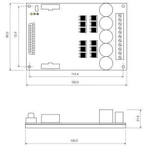 Contrôleur de Robot 3x15A, 60V - Roboteq SDC3260