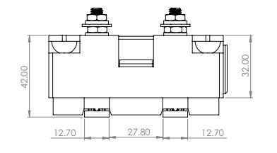 Kit de Carga para RoboPad con Base y Colector (90 mm de ancho, 100A)