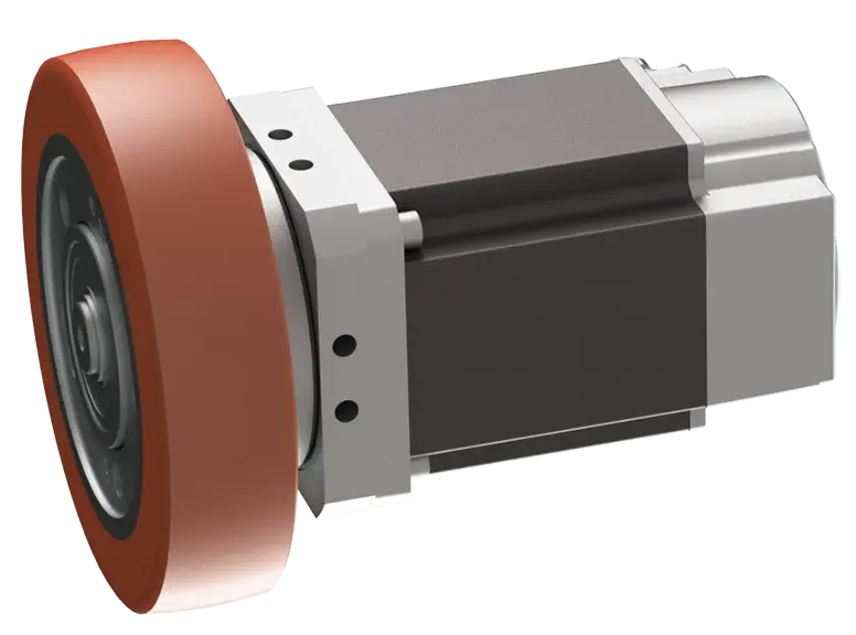 48VDC,89mm Frame Motor, Gearbox and Wheel Assembly for 1000kg Mobile Robot