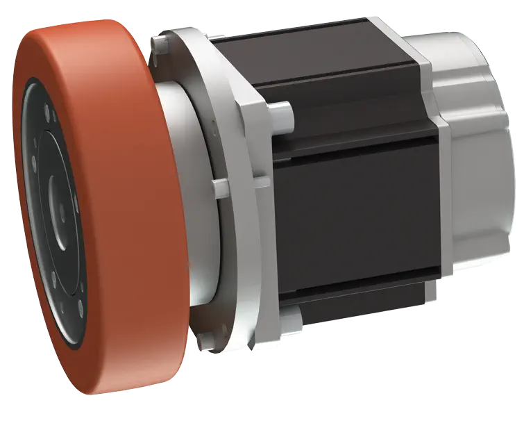 142mm Frame Motor, Gearbox and Wheel Assembly for 2000kg Mobile Robot