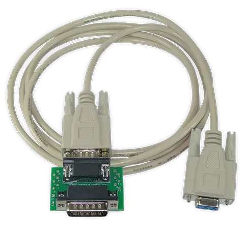 Break-out Board with DSub15M and DSub9F Connectors Plus RS232 Cable