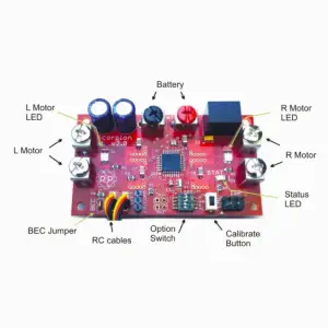 Robot Power Scorpion XL 2.0 Dual Channel R/C Motor Controller 20A, 5.5-28V