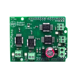 Robot Power MultiMoto Contrôleur de Moteur H-Bridge 4 Canaux pour Arduino 6.5A, 6-36V