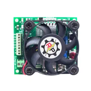 Robot Power Simple-H contrôleur de pont en H double canal 20A, 5-28V pour logique 3-5V avec ventilateur