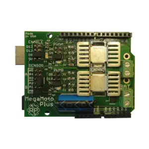 Robot Power MegaMoto Plus Dual Channel H-Bridge Motor Controller for Arduino 20A, 5-28V