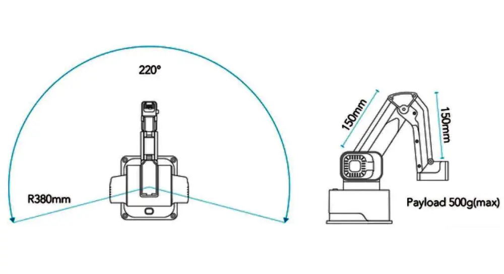 Bras Robotique Tout-en-Un Rotrics DexArm Édition Maker - Cliquez pour agrandir