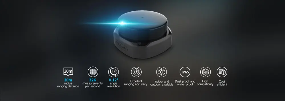 RPLIDAR S2M1-E30 TOF LIDAR - Click to Enlarge