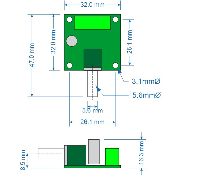 1.8-12V 2A PWM Motor Speed Controller - Click to Enlarge