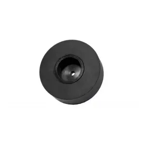 Grande roue en caoutchouc avec moyeu Diamètre 38mm Trou d'arbre 3mm - Noir