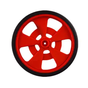 Roue en Plastique GMPW pour moteur GM - Solarbotics (Rouge)